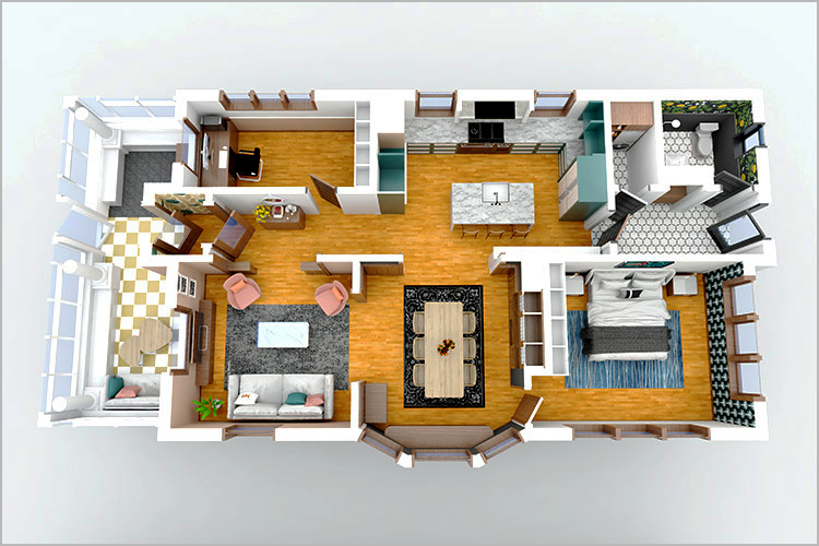 3D Deluxe Floorplan